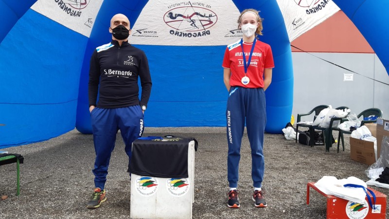 21 febbraio Dronero 5° Cross del Bersaglio Adele Roatta Campionessa Regionale Allieve, ottimo 8° posto di Alberto Boetti negli Junior