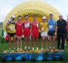 Podio 10 Km maschile di marcia