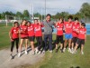 I campionii provinciali 4x100 ragazzi e ragazze con il tecnico Enrico Priale