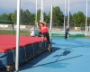 Riccardo Vittoriani in azione nel salto in alto