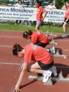 Le ragazze dell'Atletica Mondovi' alla partenza dei 60 metri