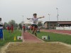 Riccardo Vittoriani in azione nel salto in lungo