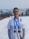 Giulia con la maglia di campionessa italiana