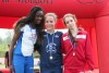 Podio 150 metri cadette: Bruggiafreddo, Arena, Kone