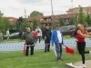 Elena Vinai in azione nel getto del peso