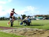 Riccardo Vittoriani in azione nel salto in lungo