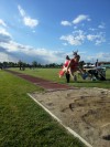 Elena Vinai in azione nel salto in lungo