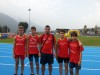 4x100 cadetti con  Francesco Comino (Mondovì) e Paolo Dotto (Morozzo) con il tecnico Enrico Priale.j