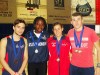 I medagliati dell'Atletica Mondovì (Stantero - Nemin - Sibilla M. - Mulassano F.)