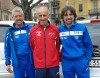 Ferdindo Pace (Atletica Mondovì) tra Piero Lubatto e Dario Peano della Pam