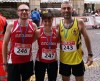 Simone Lingua, Alessia Ferrando (Atletica Mondovì) e Manuele Ghione (Valtanaro)