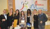 La 4x100 assoluta donne (Liboà, Roattino, Sibilla, Nemin, Baudena) con il d.t. Fantoni