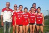 La 4x100 ragazze con i tecnici dell'Atletica Mondovì Acqua S. Bernardo