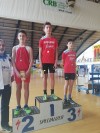 Podio 60 metri ragazzi 1 Davide Rolfi 3 Armin Ficano