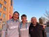 Elisa Gallo Valter Cerri e il tecnico Vittorio Morello a Padova