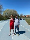 Valter Cerri con il tecnico Andrea Oderda