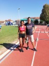 Anna Mamiedi con il presidente Boselli