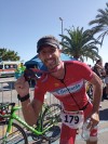 Stefano Rosso all'arrivo