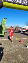 Michele Aimo all'arrivo