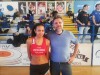 Anna Mamiedi con il presidente Boselli