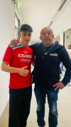 Lorenzo Vera con il tecnico Mauro Arcobelli_Ancona_0304feb (13)