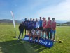 la 4x100 allievi da minimo con Luca Robaldo Sindaco di Mondovì